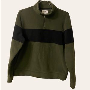 Old Navy -Cozy Sherpa Quarter -Zip Sweatshirt for Men